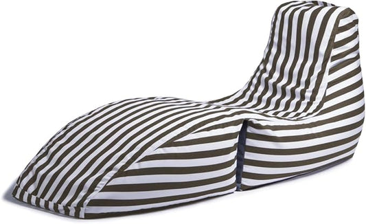 Jaxx Prado Outdoor Chaise Lounge, Taupe Stripes