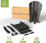 GREENVINES Adirondack-Chairs-with-Ottoman | Folding | Retractable-Footrest | HDPE Plastic | All Weather Fire Pit Chair - Photo 6