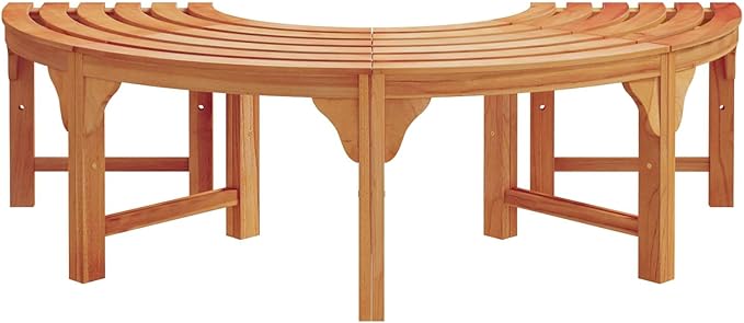 2-Pack Vintage Outdoor Garden Bench 63"x32"x18" Solid Eucalyptus Wood Patio Seating Rustic Backyard Furniture for Garden Patio Porch