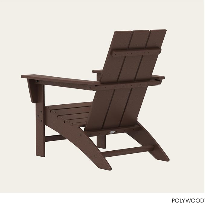 POLYWOOD Modern Adirondack Chair – All-Weather Outdoor Lawn Adirondack Chairs – HDPE - Photo 5
