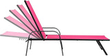 DUMOS 5-Position Foldable Adjustable Chaise Lounge Chair with Armrests - Photo 1