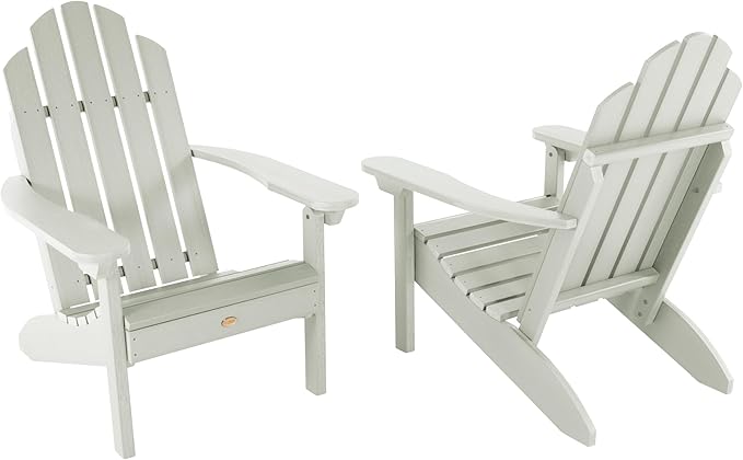 Highwood Classic Westport Adirondack Chairs, 2-Piece Set, Eucalyptus