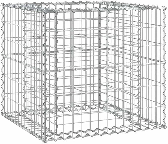Garden Bench with Gabion Basket Natural Brown Wood and Grey Steel for Outdoor Seating, Rustic Patio Furniture with Sturdy Construction and Elegant Aesthetics, Comfortable