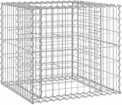 Garden Bench with Gabion Basket Natural Brown Wood and Grey Steel for Outdoor Seating, Rustic Patio Furniture with Sturdy Construction and Elegant Aesthetics, Comfortable