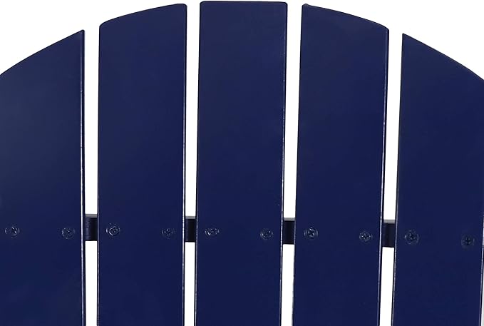 Christopher Knight Home Edmund Outdoor Acacia Wood Folding Adirondack Chair, Navy Blue
