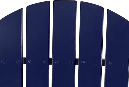 Christopher Knight Home Edmund Outdoor Acacia Wood Folding Adirondack Chair, Navy Blue