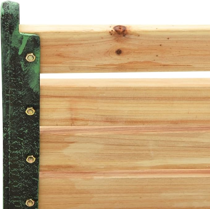vidaXL Garden Bench Natural Wood Solid firwood 48.4 in Wide Durable