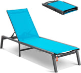 VEVOR Chaise Lounge Chairs Outdoor, Aluminum Patio Lounge Chairs with Adjustable 5-Position - Photo 1
