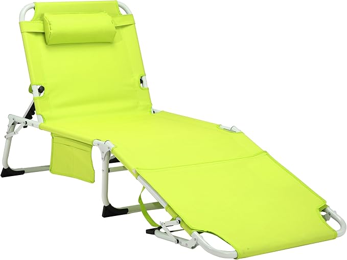 3-in-1 Oversized Sun Tanning Chair with Mat & Face Hole - Photo 8