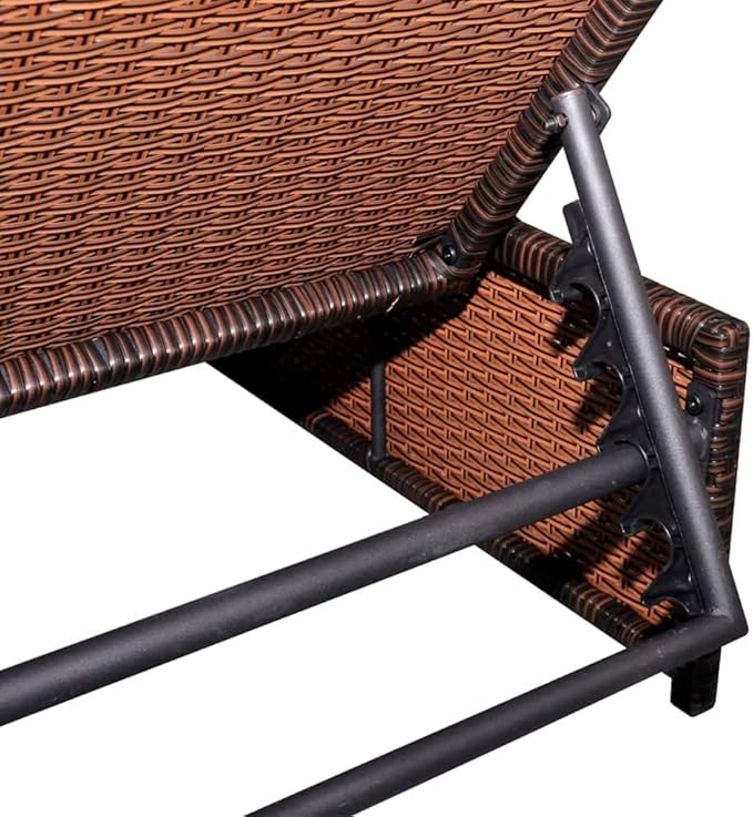 Sun Loungers 2 pcs Outdoor Chaise, Outdoor Lounge Chairs Set of 2, Chaise Lounge, Lounge Chairs for Outside - Photo 4