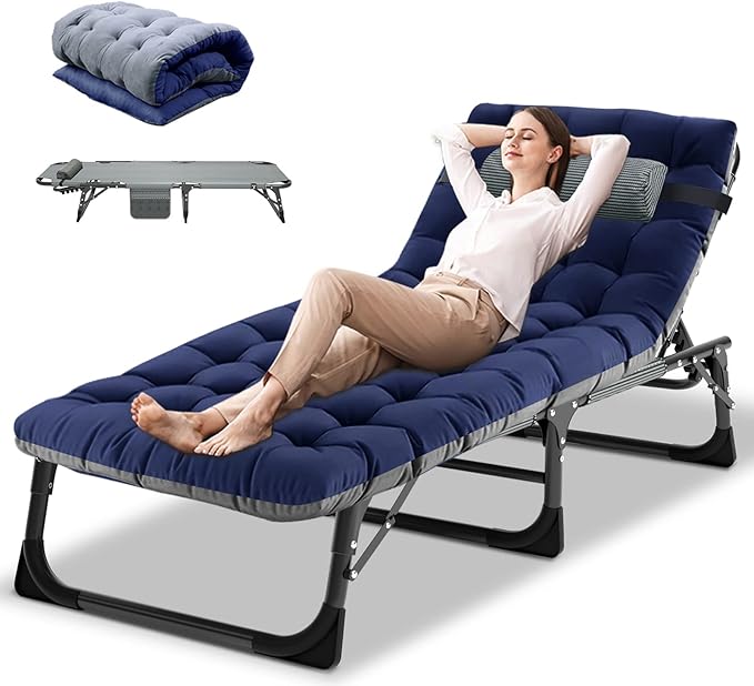 DoCred Folding Lounge Chair with Mattress - Photo 1
