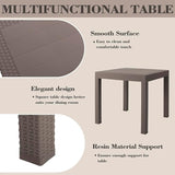DIMAR GARDEN 5 Piece Patio Dinning Chairs Set, 31.5" Square Table with Umbrella Hole - Photo 3