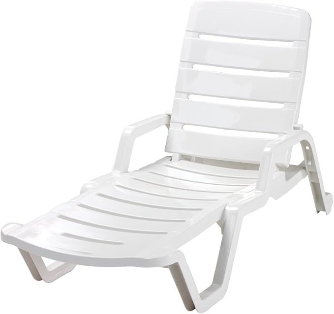 Adams White, Size Chaise Lounge 65" L X 27" W X 36.75" H - Photo 1