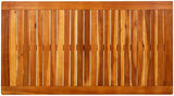 vidaXL Outdoor Coffee Table- Solid Acacia Wood Natural Oil Finish- Patio/Deck/Porch Side Table- Slatted Top - Photo 7