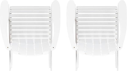 Jayde White Solid Wood Outdoor Adirondack Rocking Chair Set of 2 by Linon