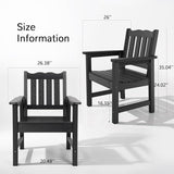 Stoog Weatherproof Outdoor Bench & Outdoor Chairs Set, Patio Furniture Set, Include 2 Garden Chairs and 1 Garden Bench - Photo 6