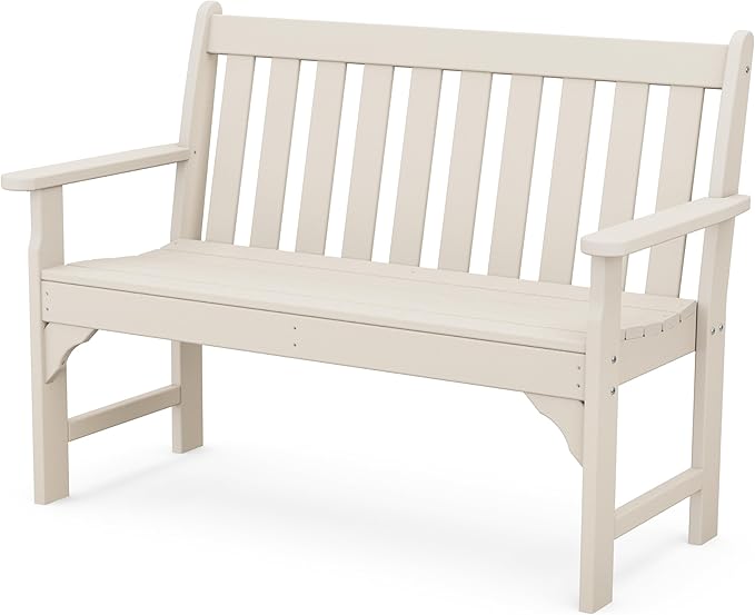 POLYWOOD Vineyard 48-Inch Bench, Sand - Photo 1
