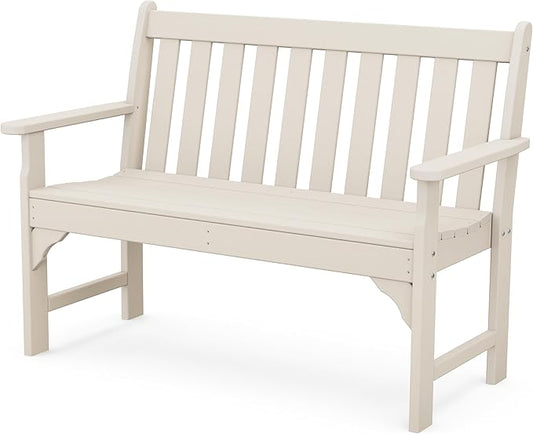 POLYWOOD Vineyard 48-Inch Bench, Sand