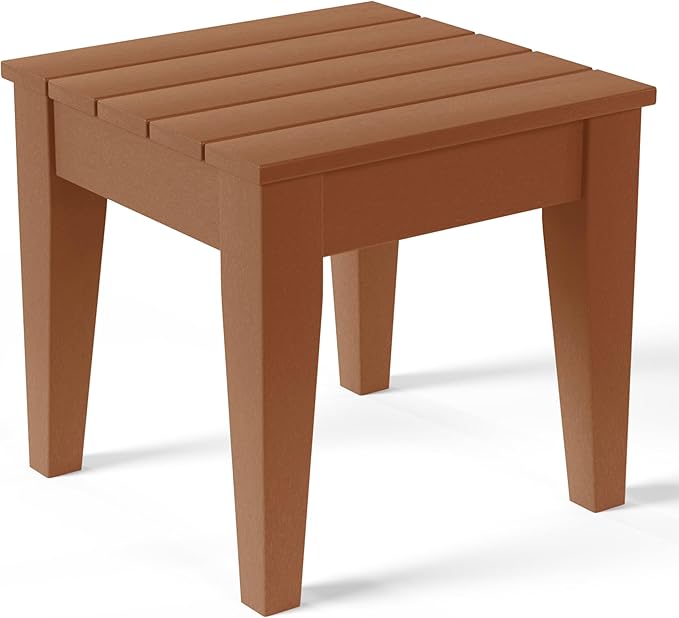 Costaelm Small Outdoor Side Table, Patio End Table Weather Resistant Outdoor Coffee Table - Photo 1