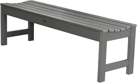 highwood Lehigh Picnic Garden Bench, 5 feet, Coastal Teak