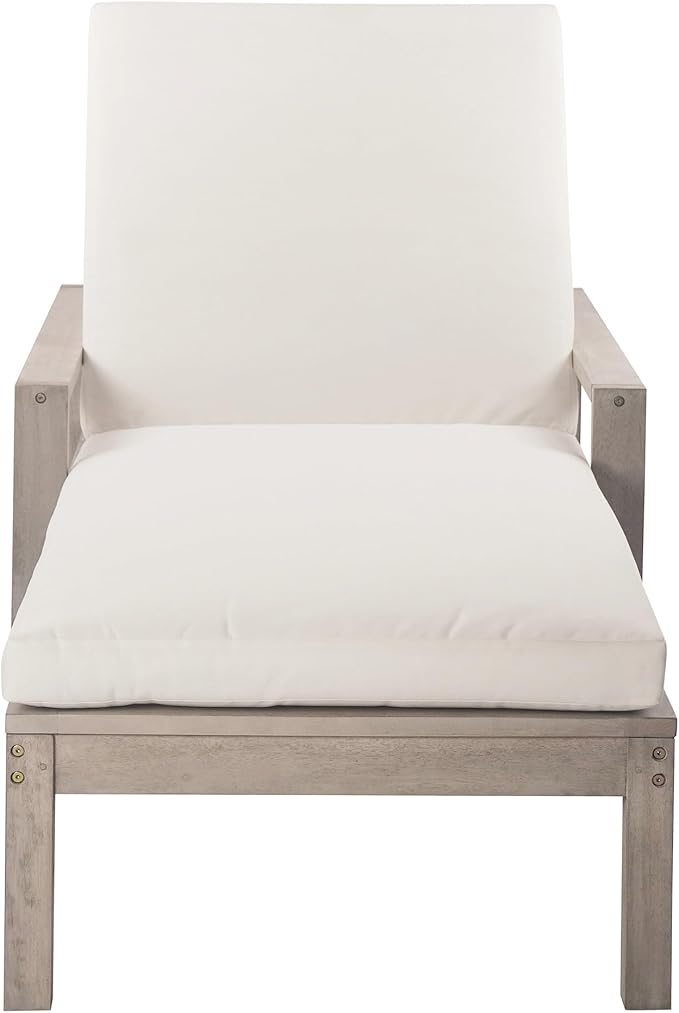 Outdoor Lounge Chairs, 6-Position Patio Chaise Lounge with Cushion & Adjustable Backrest for Backyard, Deck - Photo 9