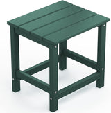 KINGYES Adirondack Outdoor Side Table, Green - Photo 1