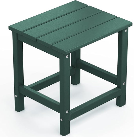 KINGYES Adirondack Outdoor Side Table, Green