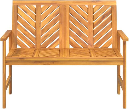 Garden Bench Deck Bench Patio Bench 42.9" Solid Wood Acacia