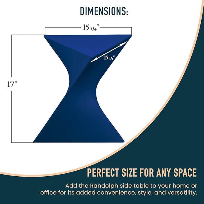 LeisureMod 15.75" Triangular Side Table, Stackable Plastic Accent End Table for Indoor & Outdoor Use - Photo 2