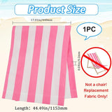 GORGECRAFT 1pcs Beach Sling Chair Replacement Lawn Chair Webbing Hot Pink and White Stripes Chair Oxford Cloth 435 * - Photo 3