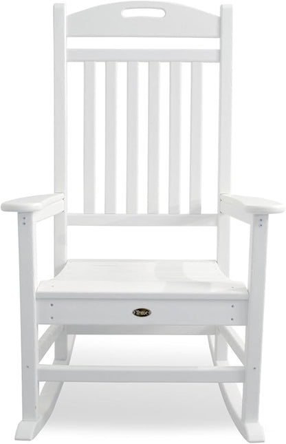 Trex Outdoor Furniture by Polywood Yacht Club Rocker Chair, Classic White (TXR100CW)