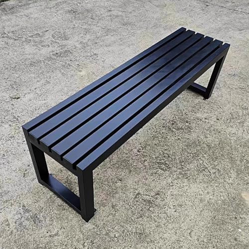 Weatherproof 3-Seater Metal Garden Bench, Heavy-Duty Outdoor Patio Seating for Parks & Lounges, 700lbs Load Capacity, Durable & Stylish Design