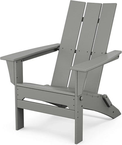POLYWOOD Modern Folding Adirondack Chair