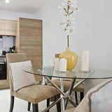 Dulles Glass 34 inch Round Glass Table Top - Tempered - 3/8" Thick Glass Surface, Safe Pencil Edge - Photo 2