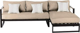 Serta Catalina Modern Outdoor Patio Furniture Collection with Bronze Metal Frame Finish, Sectional, Bronze - Photo 4