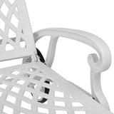 VINGLI Cast Aluminum Outdoor Chaise Lounge Chair with Wheels, Patio Chaise Lounge with 3-Position Adjustable Backrest - Photo 4