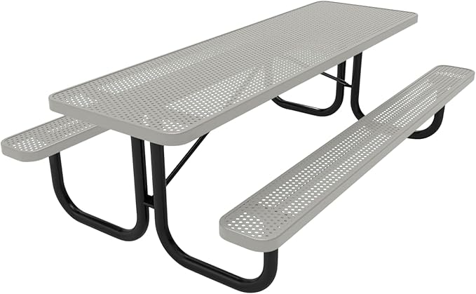 COATEDOUTDOORFURNITURE Heavy-Duty Portable Outdoor Picnic Table - Photo 1