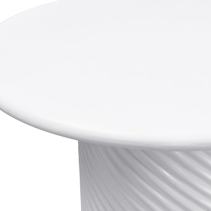 Christopher Knight Home Modern Roski 43" Round Outdoor Dining Table, Modern Patio Dining Table for 4 - Photo 9