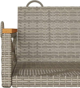 1 Seater Patio Swing Bench, Synthetic Rattan Hanging Chair for Garden, Balcony, and Outdoor Leisure - Photo 8
