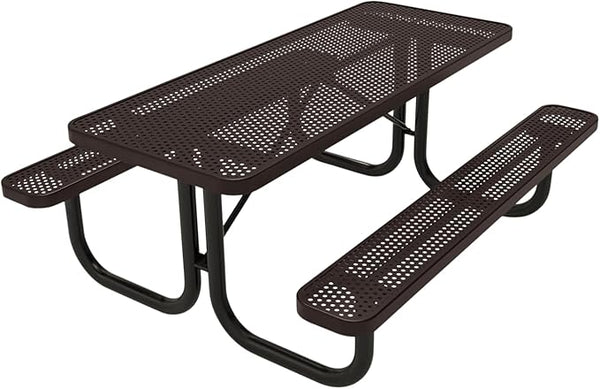 COATEDOUTDOORFURNITURE Heavy-Duty Portable Outdoor Picnic Table - Photo 1