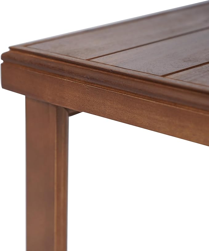 Christopher Knight Home Nicholas Outdoor Small Coffee Table, Slat Panel Square Side Table - Photo 9