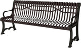 COATEDOUTDOORFURNITURE Coated Outdoor Furniture Heavy-Duty Outdoor Bench Thermoplastic Coated, Slatted Steel - Photo 1