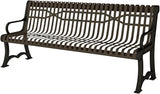 COATEDOUTDOORFURNITURE Coated Outdoor Furniture Heavy-Duty Outdoor Bench Thermoplastic Coated, Slatted Steel - Photo 1