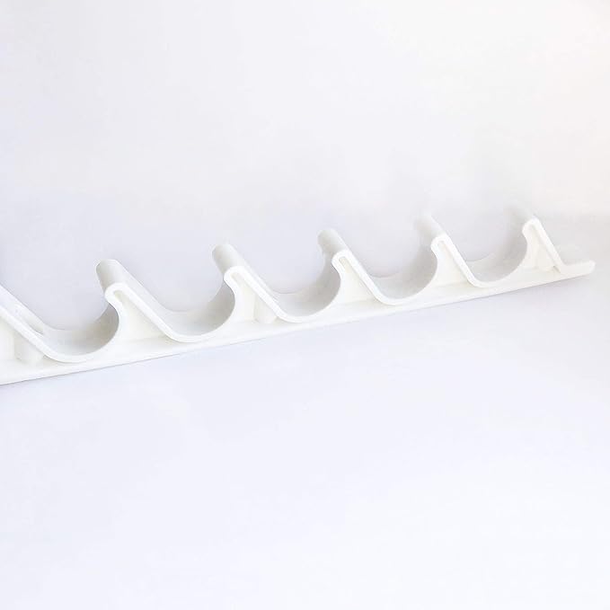 KOMORAX 4 pcs 6 Position Nylon White Adjustment Brackets for Patio Outdoor Lawn Yard Furniture or Chaise Lounges - Photo 2