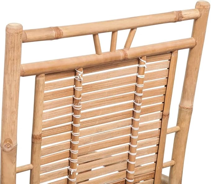 Terrace Garden Outdoor Sun Lounger,Home Lunch Breathable Leisure Chair,Rocking Chair Bamboo