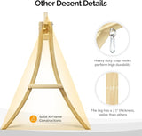 VINGLI Outdoor Wooden Swing Frame, Heavy Duty 1000 LBS A-Frame Swing Stand with Farmhouse Cottage Style - Photo 6