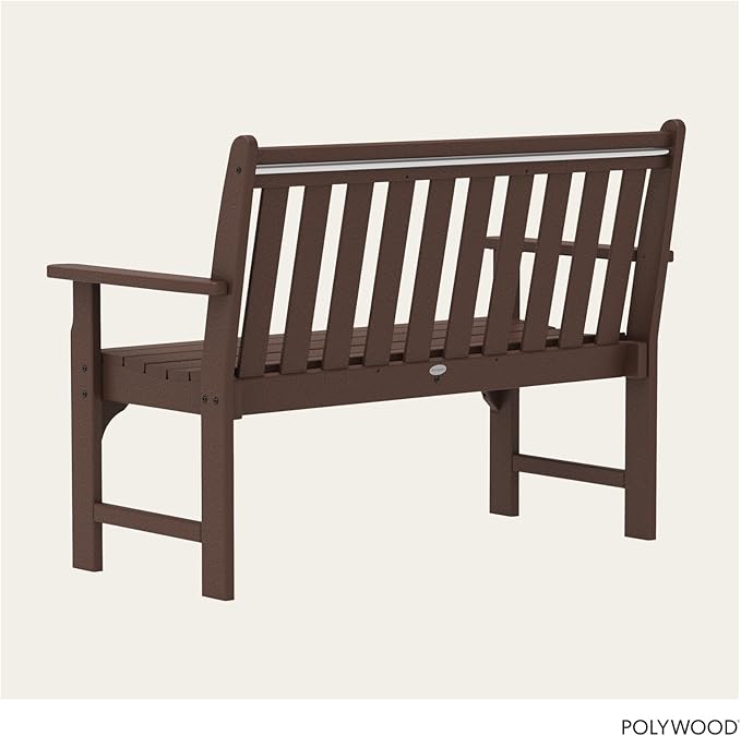 POLYWOOD GNB48MA Vineyard 48" Bench, Mahogany - Photo 5