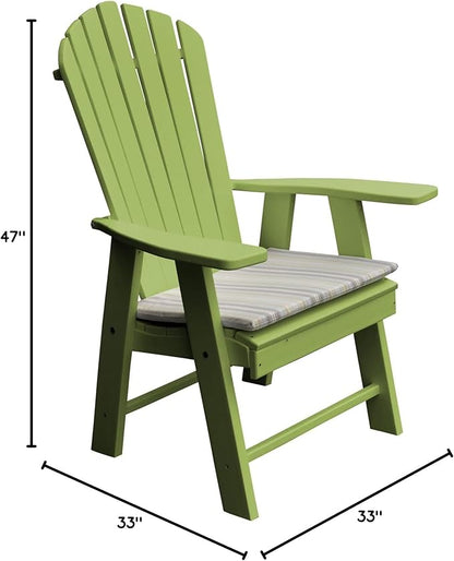 Furniture Barn USA Poly Upright Adirondack Chair, Tropical Lime