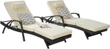 KEIKI Wicker Outdoor Chaise Lounge Chairs Set of 2 for Patio & Pool Side with 5-Level Adjustable Backrest and Cushions - Photo 5