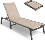 ONBRILL Aluminum Chaise Lounge Chair Outdoor - Photo 9